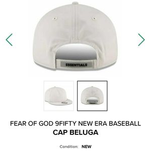 FEAR OF GOD 9FIFTY NEW ERA BASEBALL CAPS